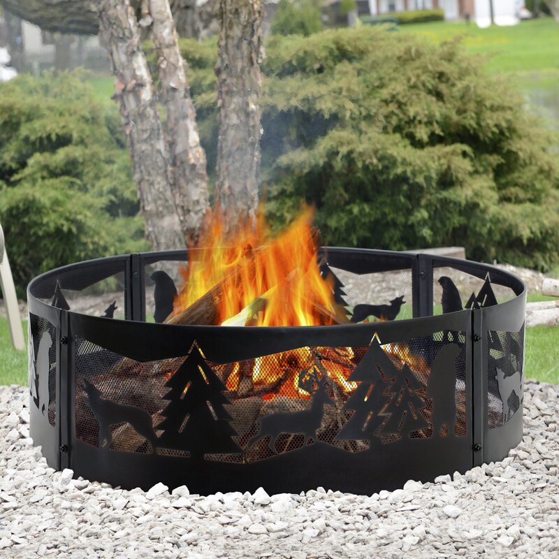 Pleasant Hearth Steel Wood Burning Fire Ring Reviews Wayfair Ca